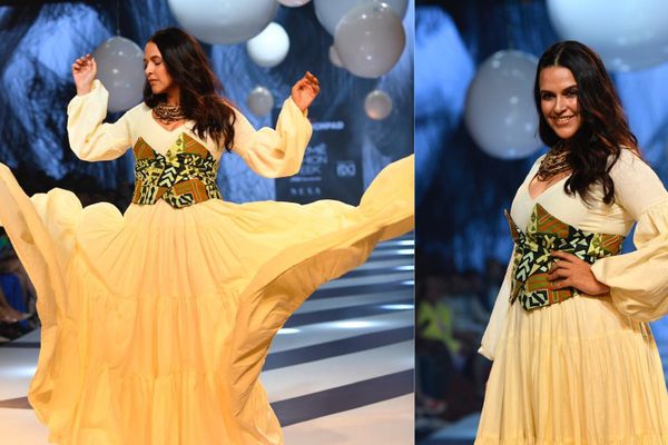 Lakme Fashion Week 2023: Neha Dhupia Turns Showstopper For INIFD Launchpad, Pics Inside!