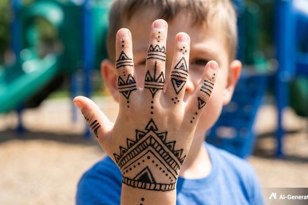 Boys Mehndi Design