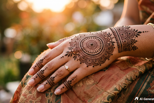 Circle Mehndi Design