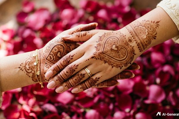 Heart Mehndi Design