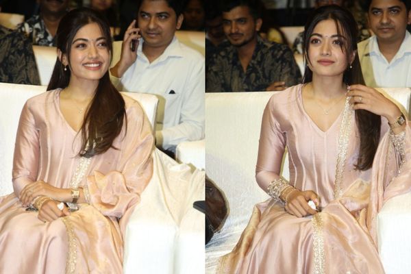 Rashmika Mandanna Radiates Timeless Elegance in a Pastel Ensemble