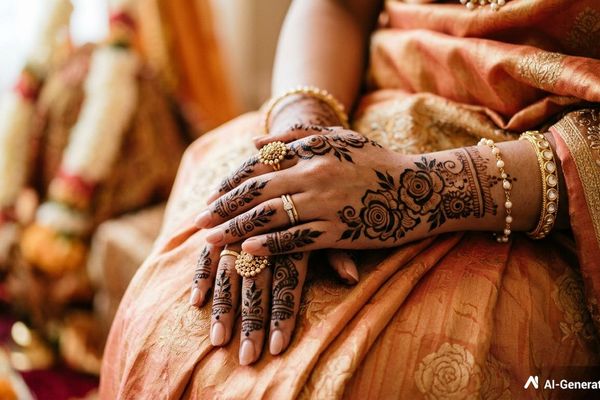 Rose Mehndi Design