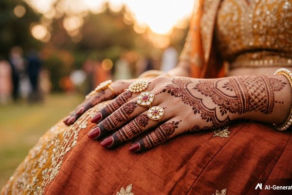 Royal Finger Mehndi Design