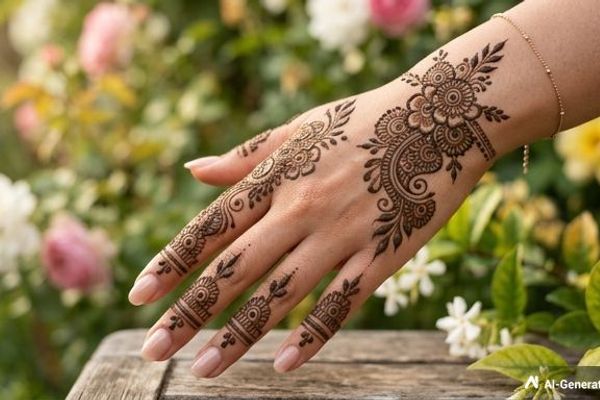 Simple Mehndi Designs For Hands
