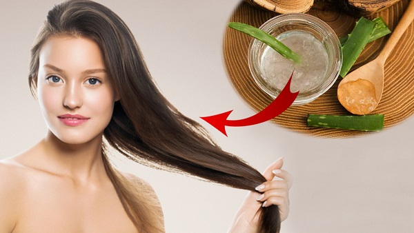 Aloe vera and flaxseed hair mask