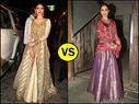 Celebrity Wardrobe Clash: Malaika Arora's Raw Mango Lehenga Versus Aditi Rao's Anarkali Gown