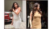 Janhvi Kapoor In Beige And Nora Fatehi In White, Whose Bodycon Dress Did You Like More?