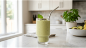 Healthy 5 Minute Breakfast: Creamy Avocado Banana Smoothie Recipe