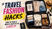 Travel Fashion Hacks: How To Pack A Week's Outfits In A Carry-On