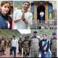 केदारनाथ पहुंचे सुशांत और सारा दिखे स्प्रिचुअल लुक में