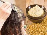 बालों पर लगाएं बेसन का हेयरमास्‍क, पार्लर जाना भूल जाएंगी आप