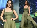 कंगना का ने पहना ईको-फ्रेंडली ग्रीन गाउन, समर में हो सकता है आपके ल‍िए परफेक्‍ट लुक
