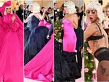 Met Gala 2019 में भीड़ के सामने ही लेडी गागा ने बदले 4 बार कपड़े, स्ट्रिप ब्रा और पेंटी में आई नजर
