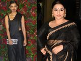 राधिका आप्टे और विद्या बालन का ब्लैक साड़ी लुक, किसने किया आपको इंप्रेस