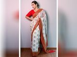 साड़ी क्वीन विद्या बालन ने दुर्गा पूजा के तीसरे दिन पहनी बनारसी साड़ी, देखें ट्रेडिशनल लुक