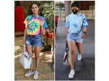 अनन्या और आलिया ने पहनी टाई डाई टी और डेनिम शॉर्ट्स, किसका लुक था बेस्ट