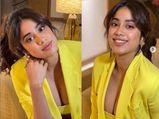 पार्टी लुक के लिए परफेक्ट है जाह्नवी कपूर का ऑल येलो आउटफिट, डालें एक नजर