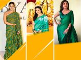 नवरात्रि 2022 कलर डे 8: काजोल से करिश्मा तक इन स्टाइल डीवाज के पीकॉक ग्रीन आउटफिट में लगें स्टनिंग