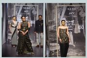  Lakmé Fashion Week 2023: जे जे वलाया के एथनिक कलेक्शन संग उतरीं रश्मिका मंदाना ने ब्लैक साड़ी में लूटी महफिल