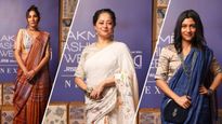 Lakme Fashion Week 2023: फैशन शो में एक बार फिर नजर आई खादी, एक्ट्रेस और मॉडल्स ने खादी साड़ी में बिखेरे जलवे