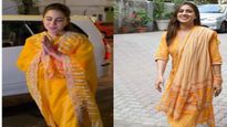 Sara Ali Khan: येलो सलवार-सूट में सारा अली खान का सिंपल-सोबर लुक, सादगी में दिखती है नवाबियत