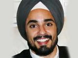 He wears turban... and he is model