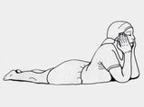 Makarasana or 'The Crocodile Pose'