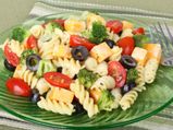 Microwave Pasta Cheese Salad Recipe