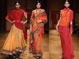 Tarun Tahiliani's Bright Traditional Wear At WIFW
