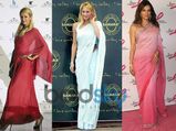 15 Hollywood Celebrities In Sarees! 