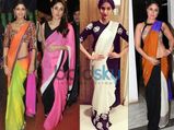 Colour Block Sarees For Stylish Women