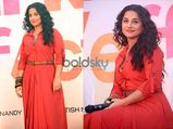 Vidya Balan’s Red Maxi Dress At SKSE