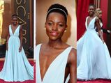 Oscars 2014: Lupita Nyong'o Wears Prada Gown