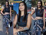 Sonam In Blue Print For Bewakoofiyaan