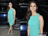Alia Bhatt In Little Blue Dress: 2 States Promotions