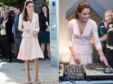 Kate Middleton DJs In Alexander Mcqueen Dress