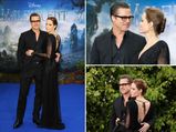 Angelina & Brad Stun In Black At Maleficent