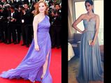 Cannes'14: Sonam & Jessica In Similar Gowns 