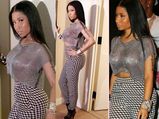 Nicki Minaj Shows Off Her Nipple Pasties On Stage