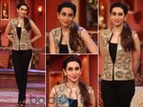 Karisma Kapoor's Black & Gold Vest On Tv Show