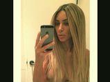 Kim Kardashian Posts A Blonde Nude Selfie: Pic