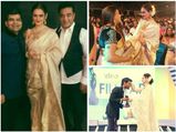 Rekha Goes Traditional At Filmfare Awards 2014 South