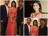Shilpa Shetty Red Hot In Tarun Tahiliani Saree 