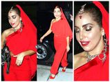 Lady Gaga Blushes In Red As An Indian Bride