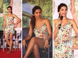 Deepika Padukone In Printed Mini Dress