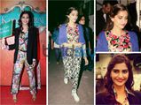Sonam Kapoor Is Floral & Colourful For Khoobsurat Promotions