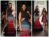 LFW 2014: Esha Gupta Walks For Neha Agarwal