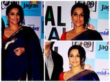 Vidya Balan Bores In Raw Mango Saree