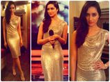 Shraddha Glitters In Naeem Khan Dress