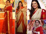 Rani & Sushmita In Saree: Durga Puja Spl 